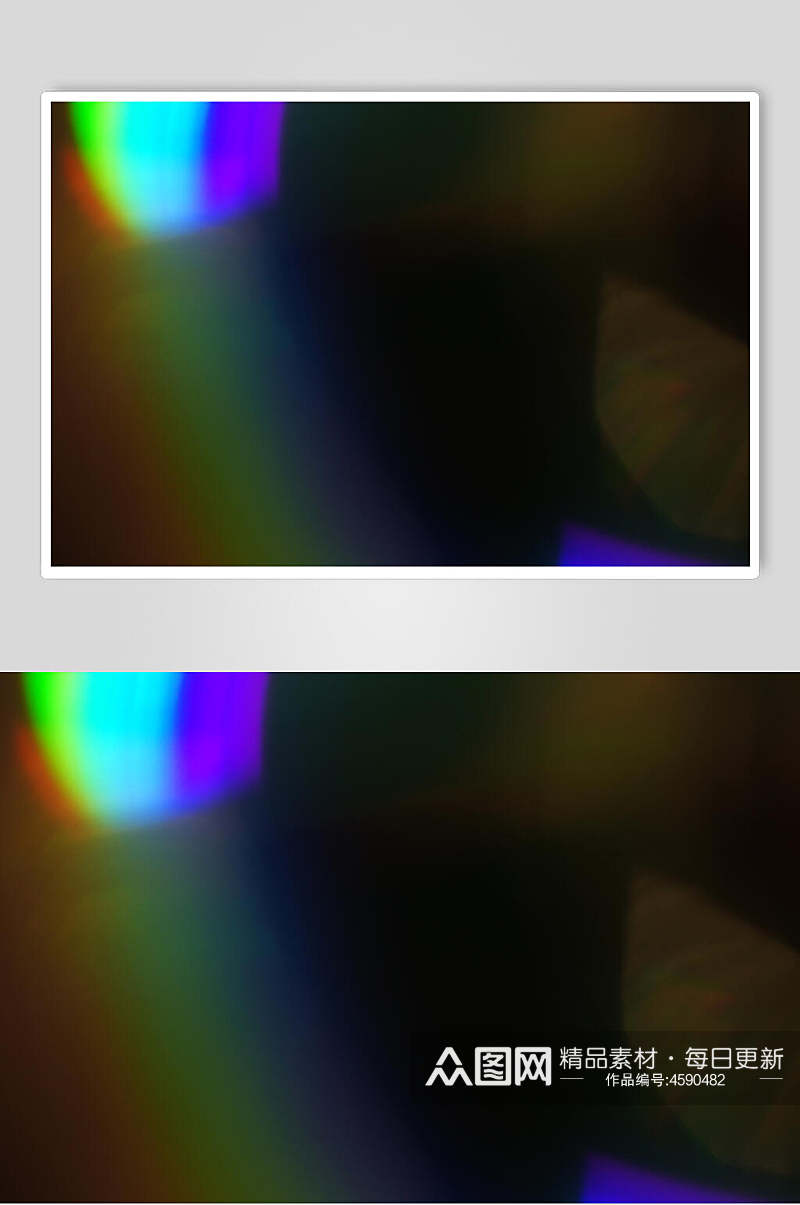 彩虹棱镜光效图片素材