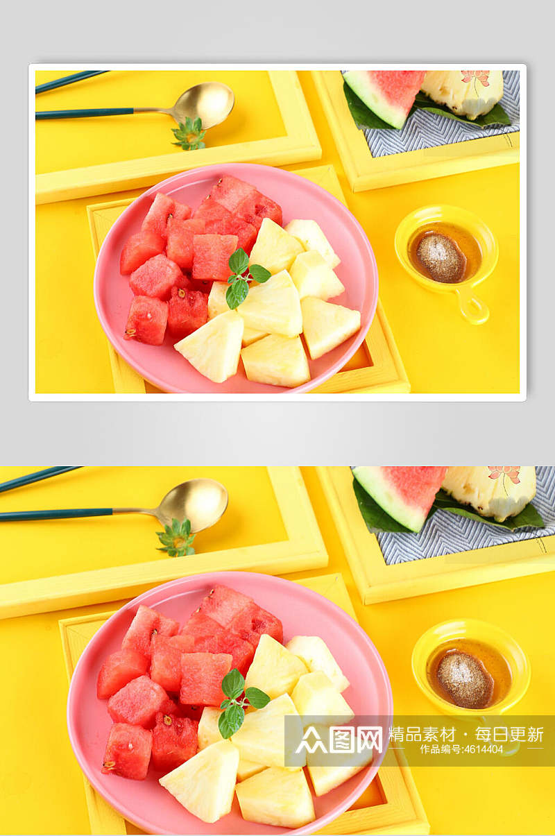西瓜水果切片摄影图片素材