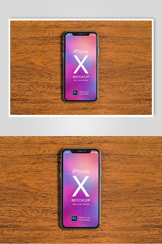 绚丽iPhoneX手机样机-众图网