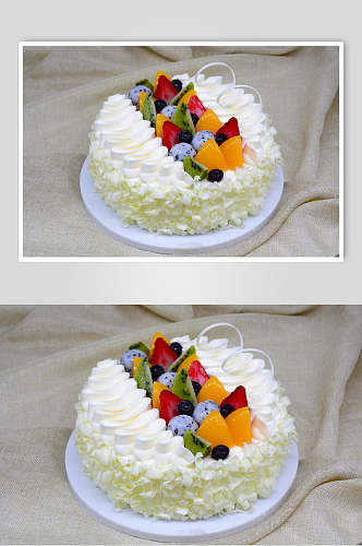美味水果蛋糕高清图片