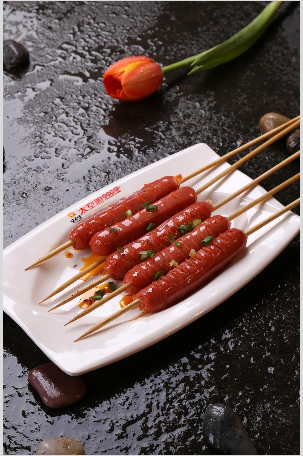 美味香肠烤肠素材