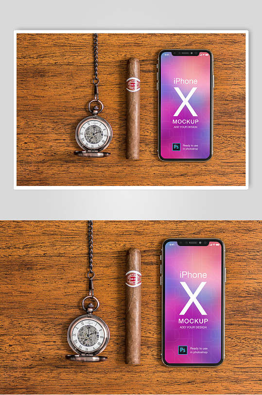 渐变iPhoneX手机样机-众图网