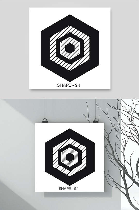 多变形矢量几何图形素材