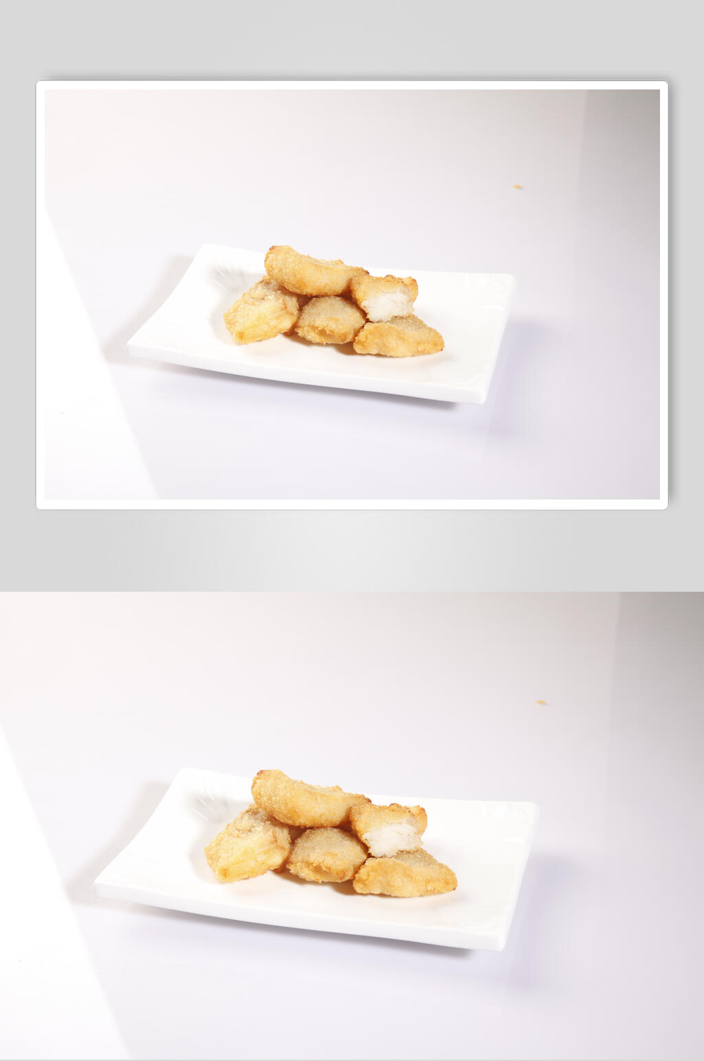 简约鸡块炸鸡小吃摄影图片素材