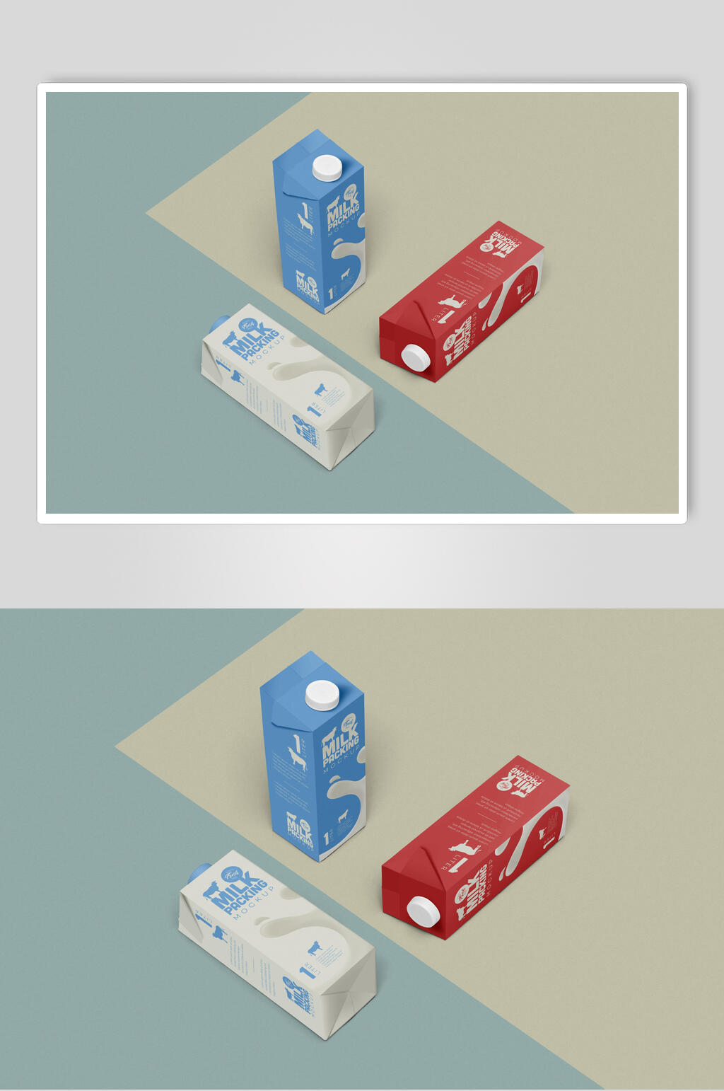 红色的盒子饮料包装样机立即下载立即下载蓝色盒子饮料包装样机立即