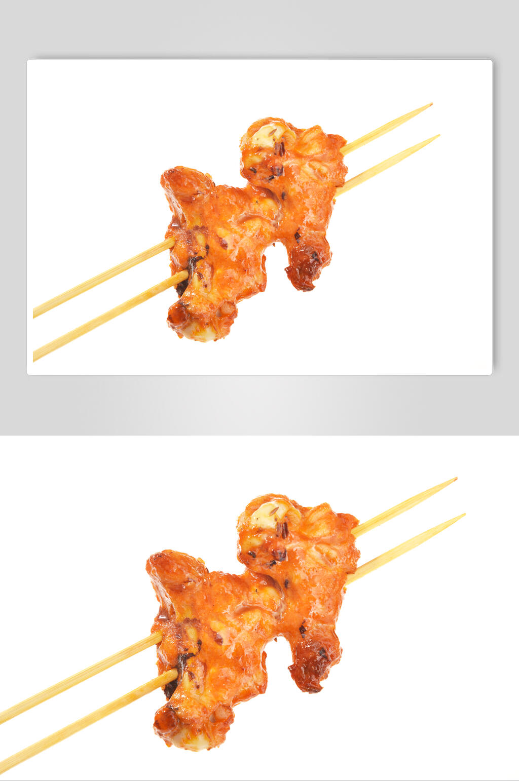 美味鸡肉串烧烤炸串摄影图素材