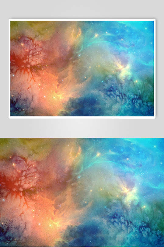 唯美渐变时尚宇宙太空图片