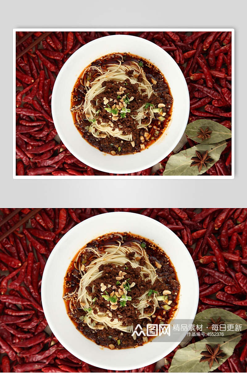 营养美味重庆小面摄影高清图片素材