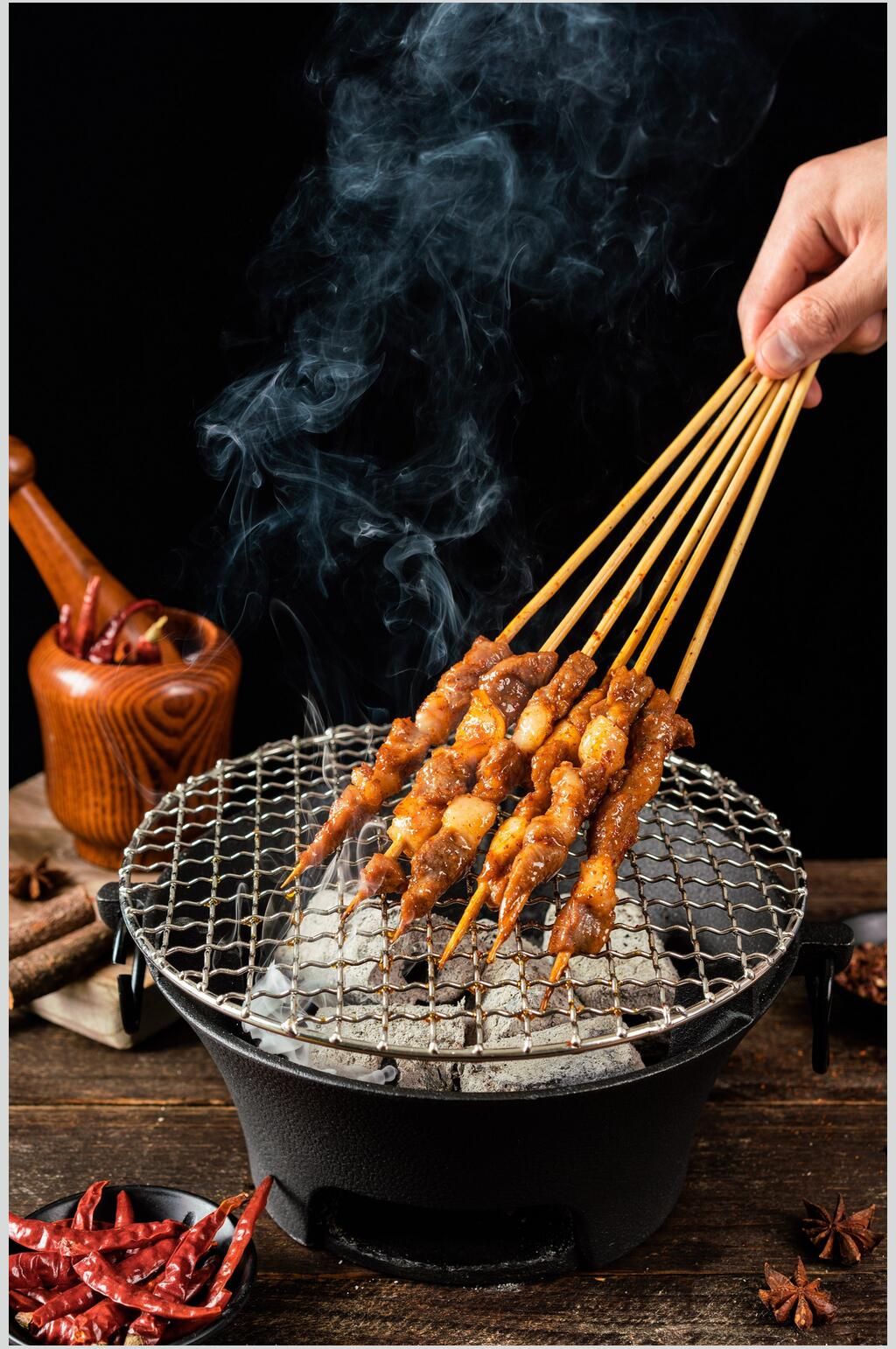健康美味烤串图片素材