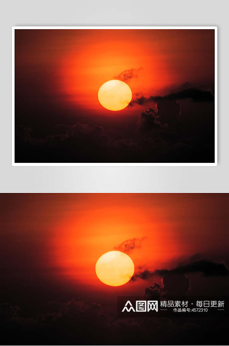 太阳夕阳落日图片素材