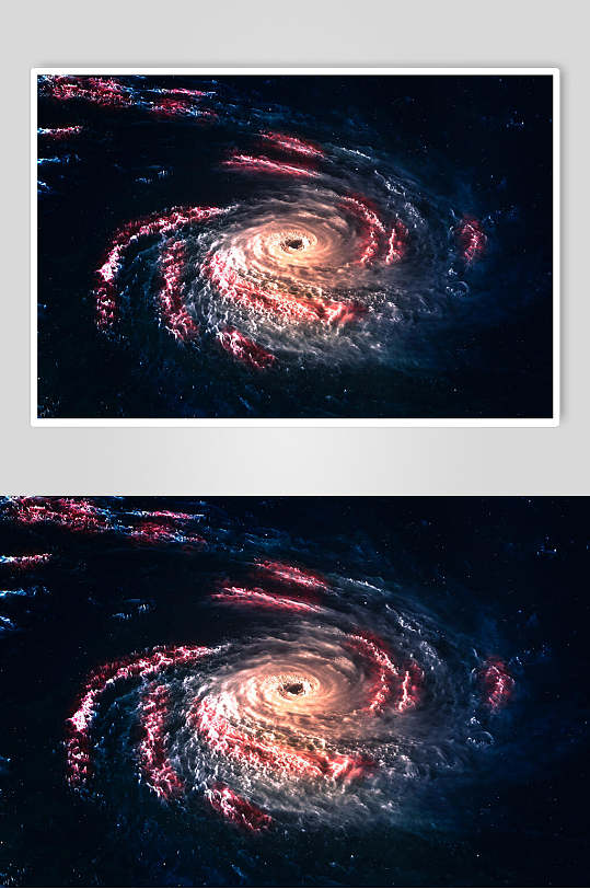 唯美渐变漩涡宇宙太空图片