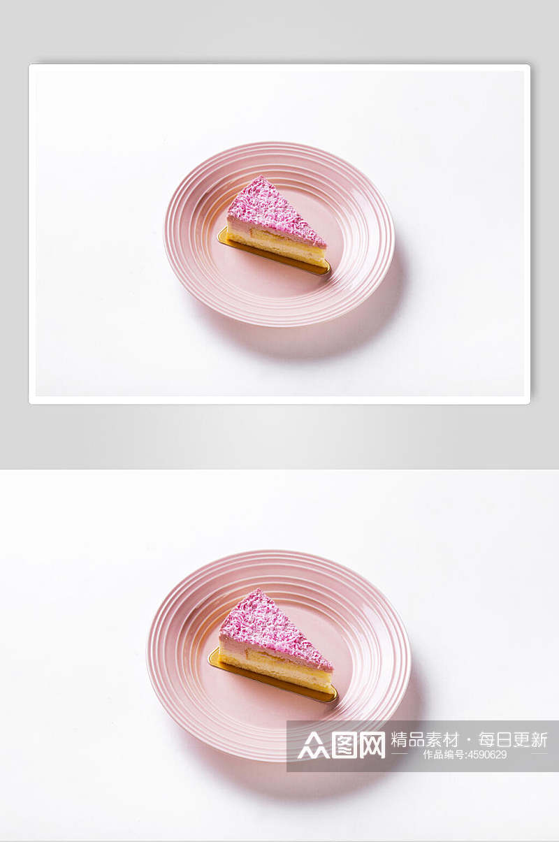 香芋慕斯蛋糕图片素材