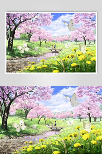 樱花树动漫游戏图片