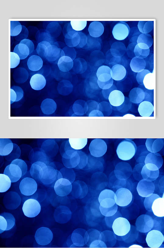 蓝色发光唯美光斑图片