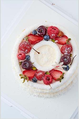 创意水果蛋糕食品高清图片