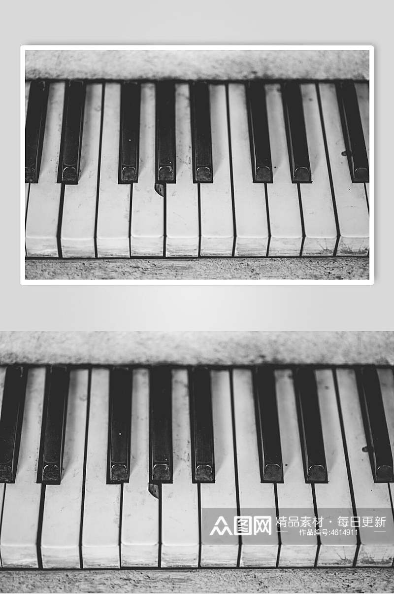 琴键钢琴图片素材