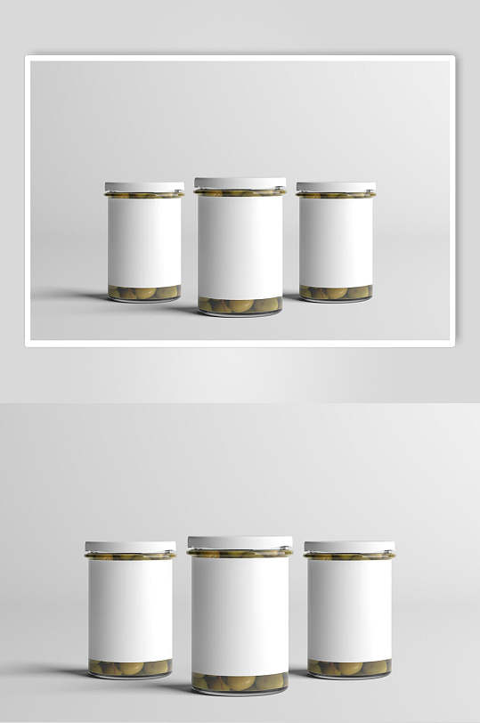 玻璃罐样机白色图片-玻璃罐样机白色素材下载-众图网