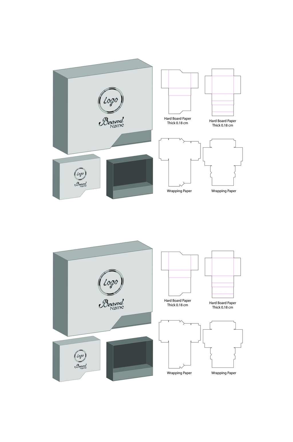 盒子设计甜品纸箱刀模包装盒展开图立即下载创意甜品纸箱刀模包装盒