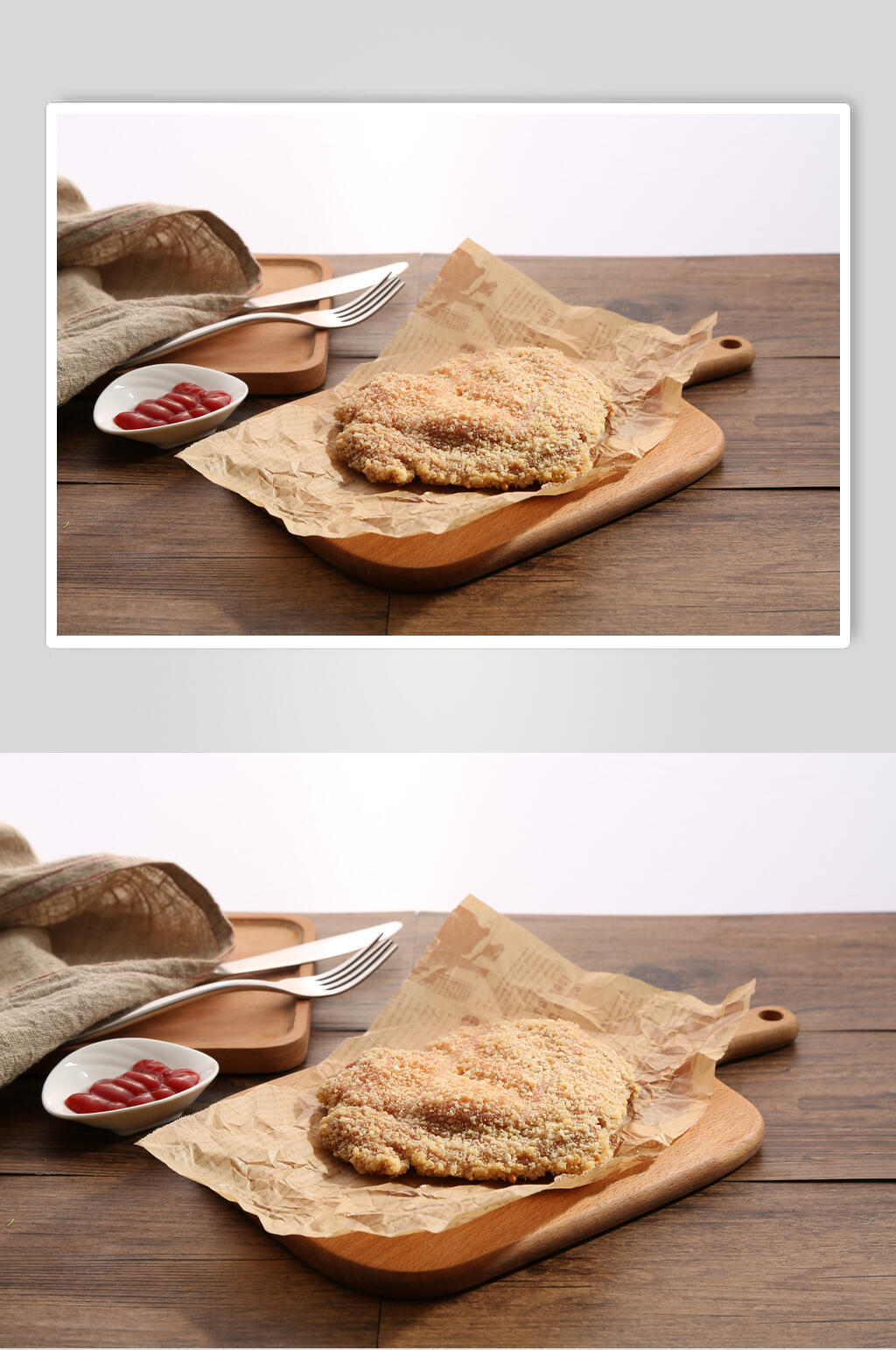美味油炸鸡排美食摄影图素材