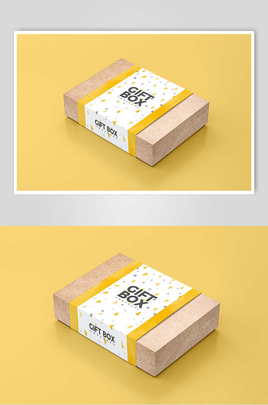 黄色纸盒样机图片-黄色纸盒样机设计素材-黄色纸盒样机模板下载