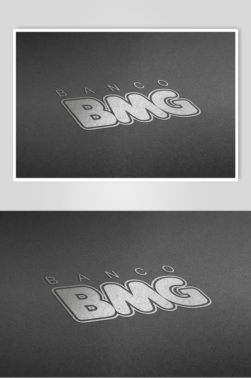 烫金立体凹凸LOGO样机素材