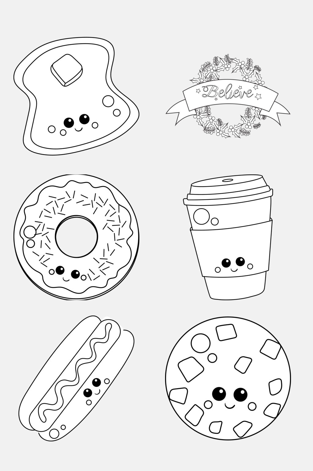 甜甜圈画法图片