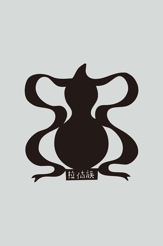 拉枯族民族装饰图案矢量素材