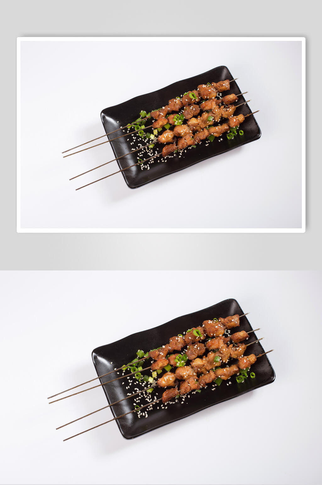 羊肉串串串烧烤图片素材