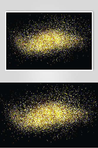 宇宙金色粒子矢量素材