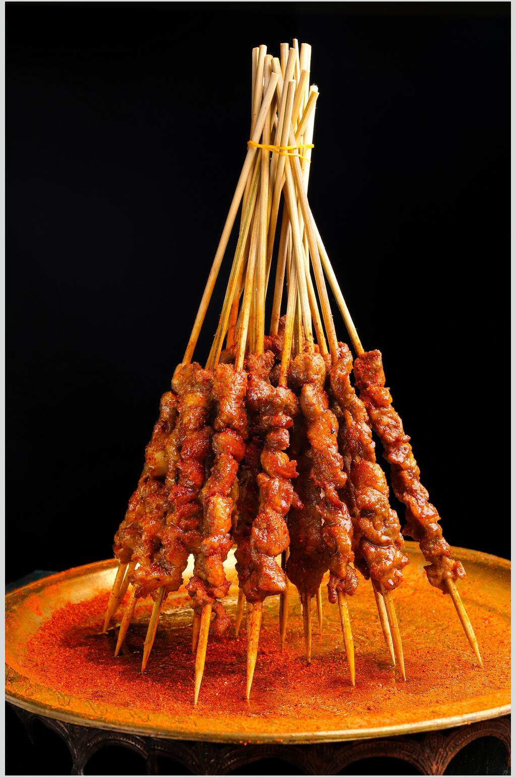鲜香美味烤串食品摄影图片素材