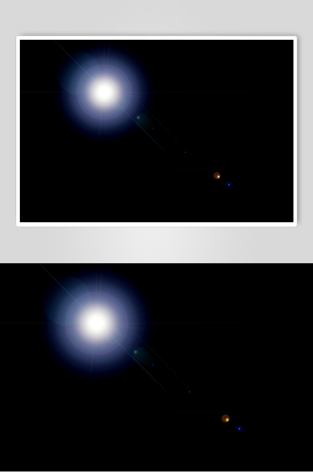 星光光芒光效光晕图片素材