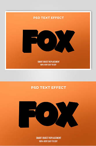 FOX立体字体艺术字
