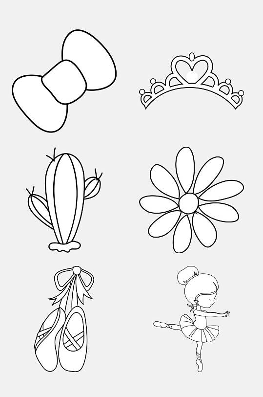 舞鞋简笔画儿童