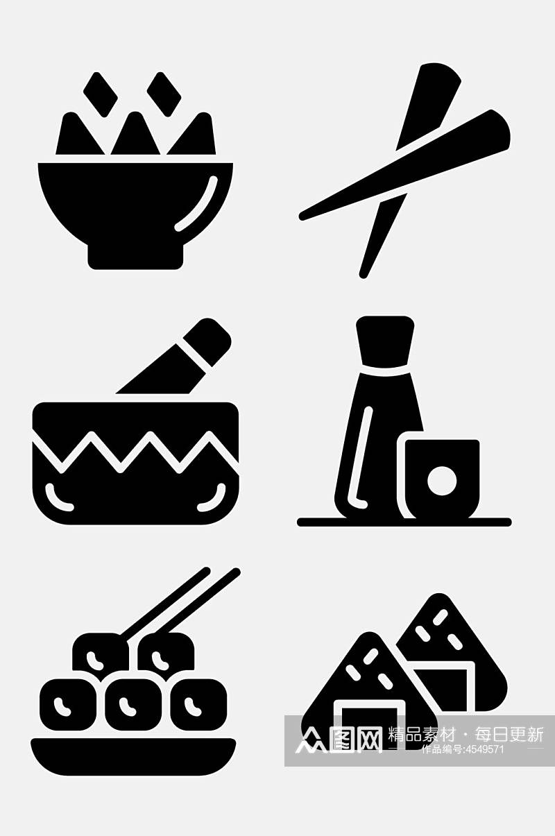 寿司日本文化图标免抠素材素材