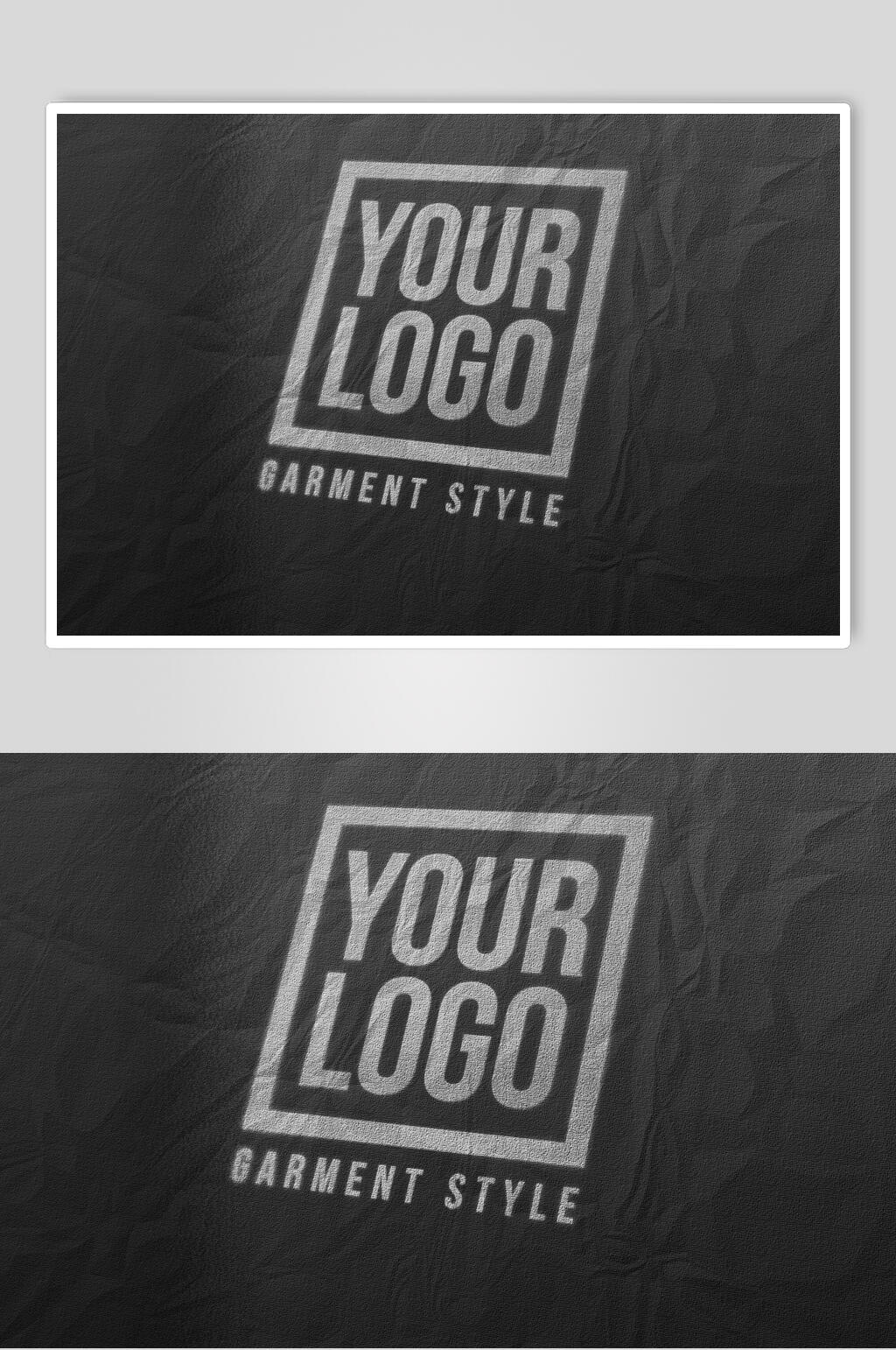 英文立体LOGO样机素材