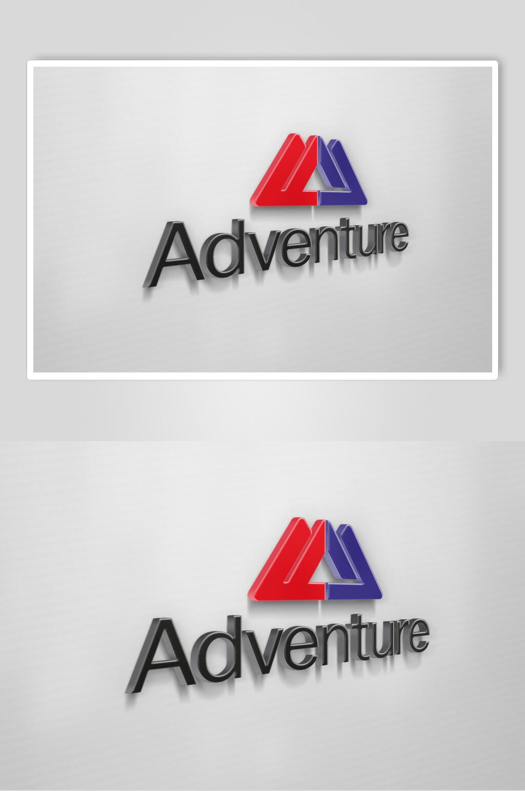 彩色立体LOGO样机素材