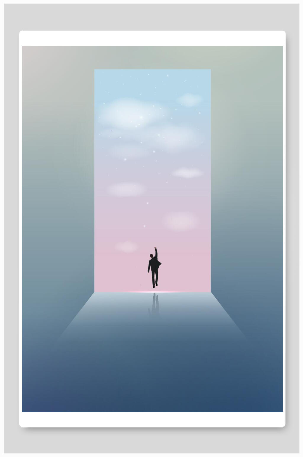 渐变宇宙星空海报素材