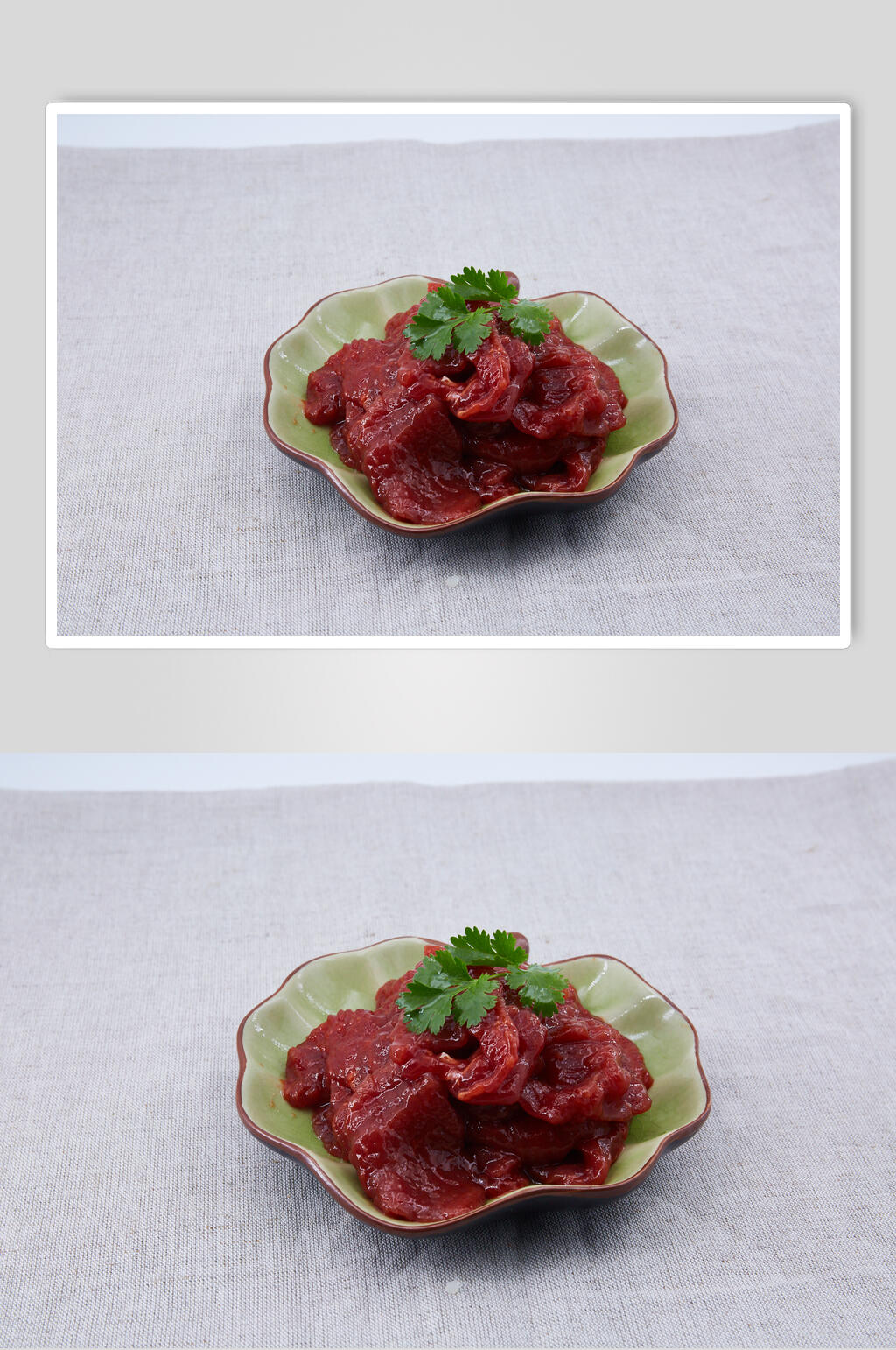 新鲜牛肉素底火锅烫菜图片素材