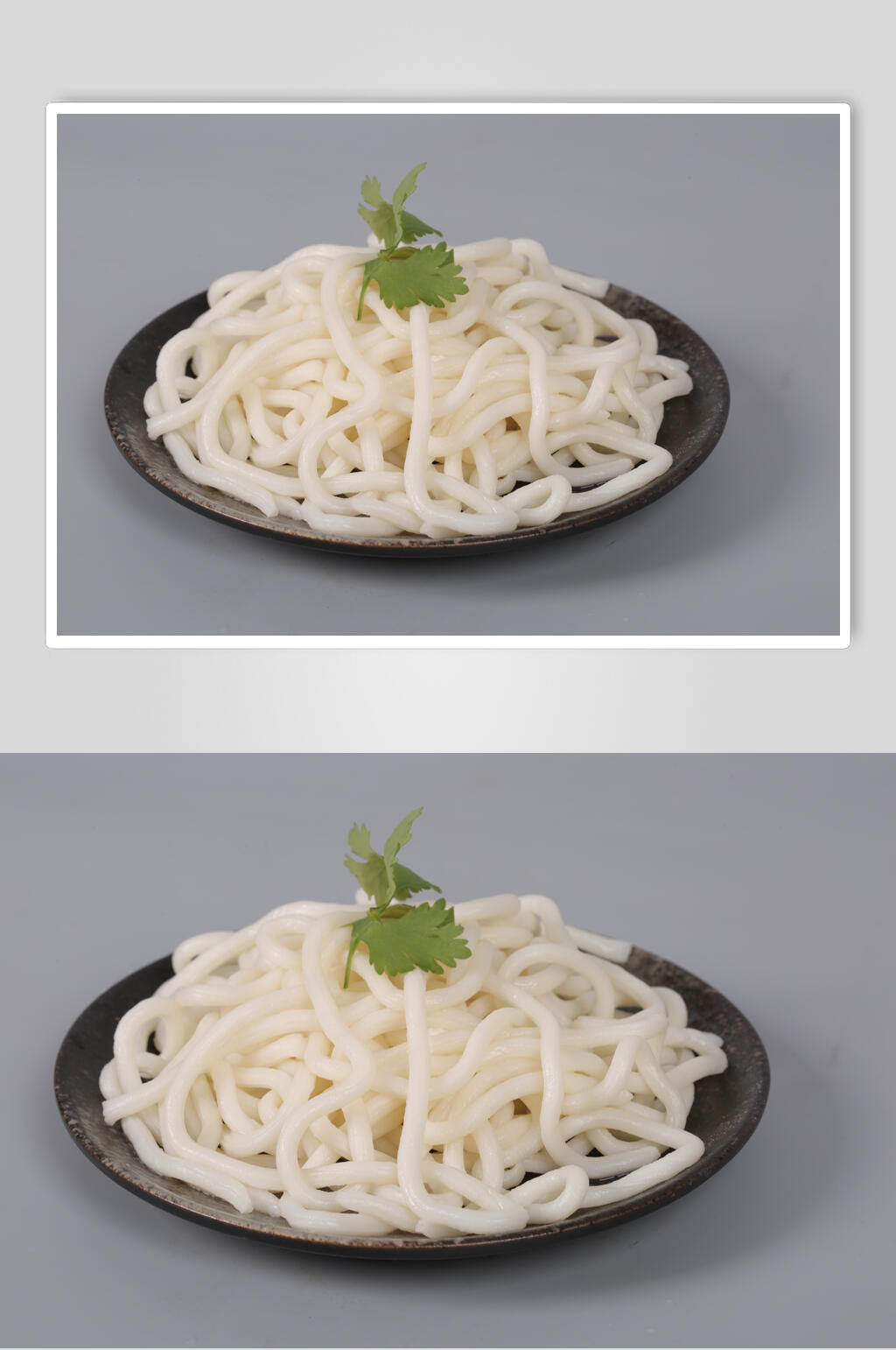 土豆粉简约木盘底烫菜图片素材
