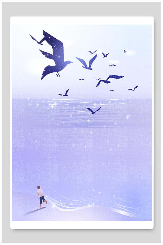 海鸥海报图片-海鸥海报设计素材-海鸥海报模板下载-众图网