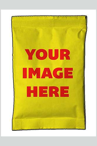 黄色塑料袋包装样机