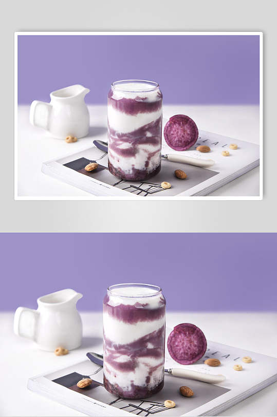雪莲紫薯奶茶图片-雪莲紫薯奶茶素材下载-众图网