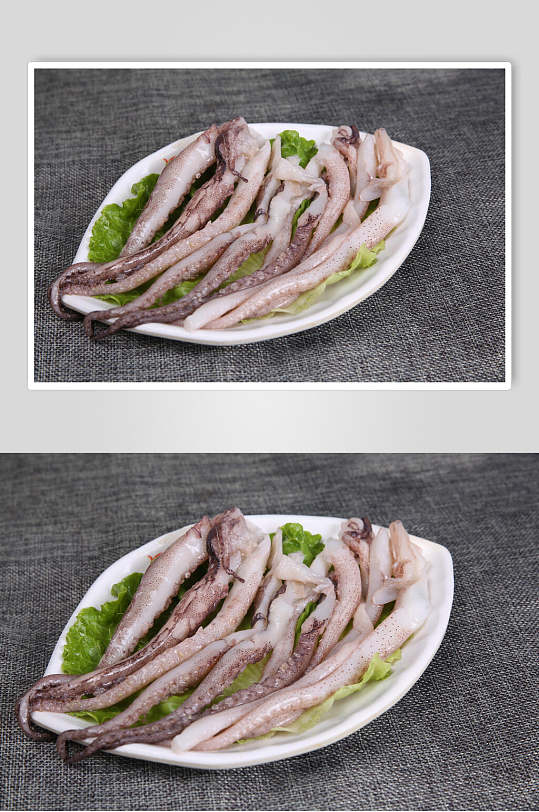 鱿鱼须素底火锅烫菜图片