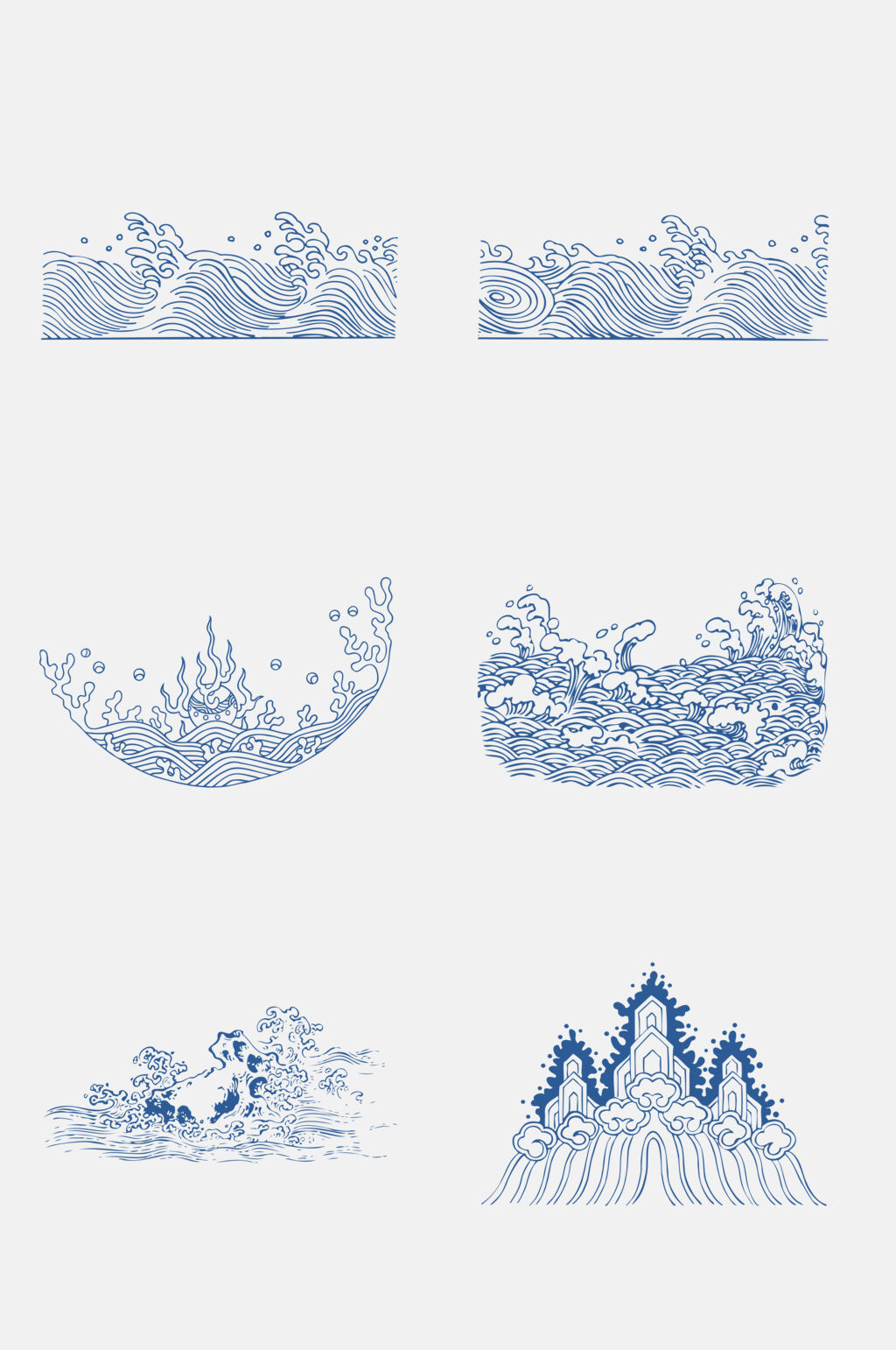 传统波浪纹素材_传统波浪纹模板_传统波浪纹设计图片免费下载-众图网