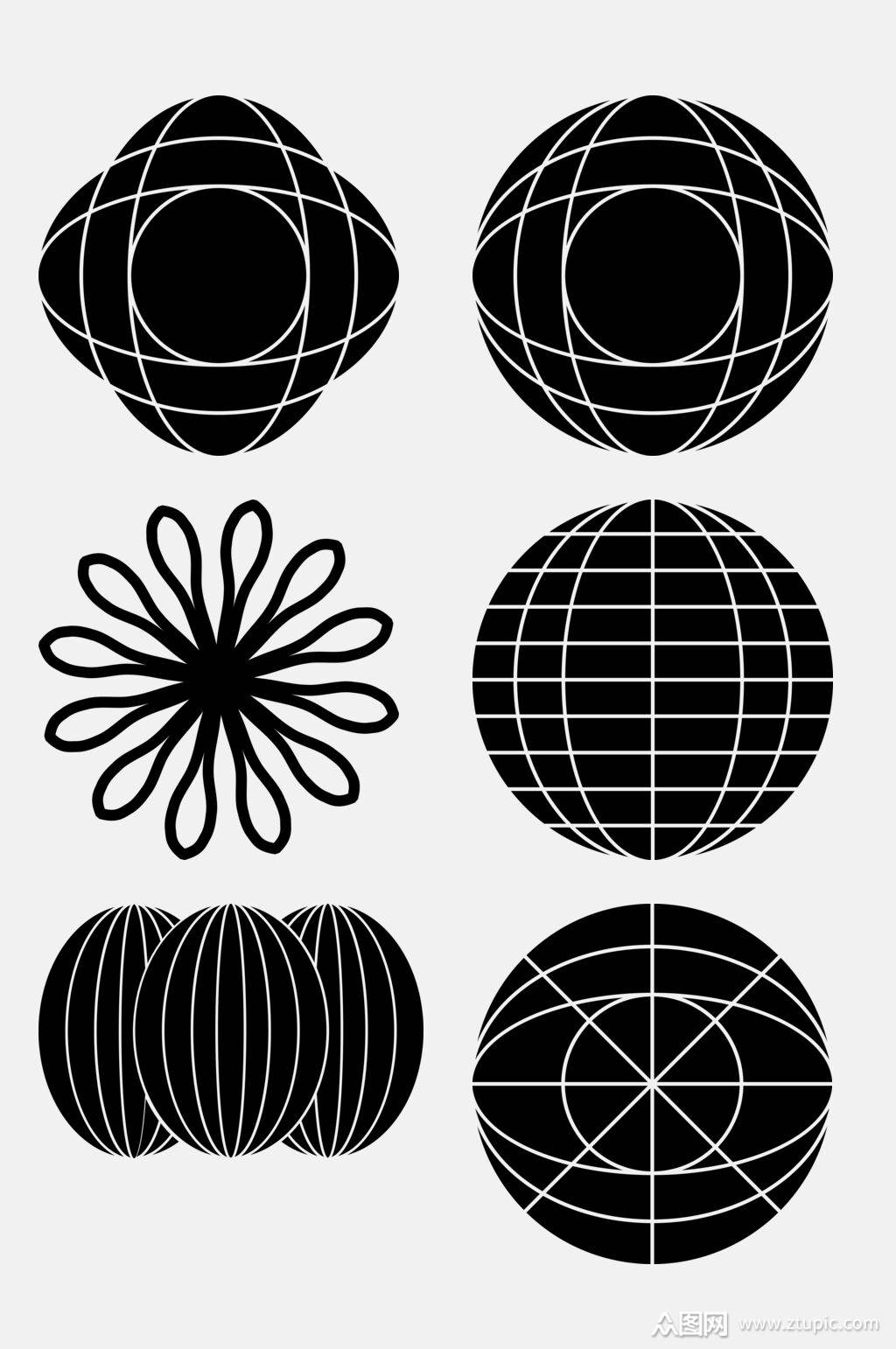 几何抽象形状免抠素材模板下载-编号4571778-众图网