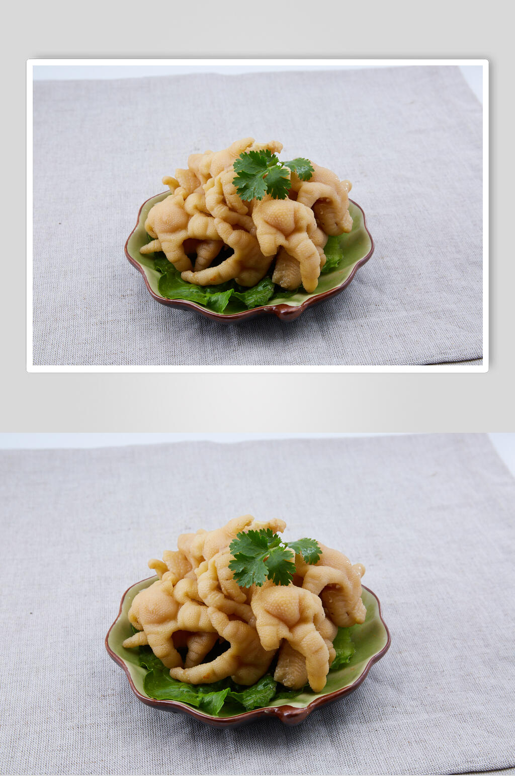鸡爪素底火锅烫菜图片素材
