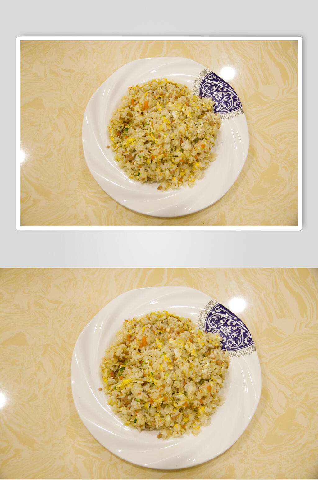 盘装炒饭图片素材
