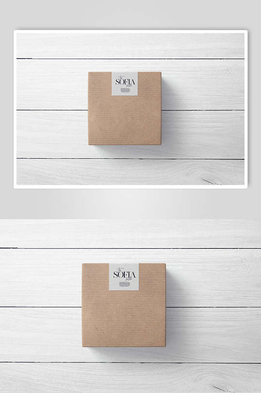 灰色的包装盒礼品盒样机