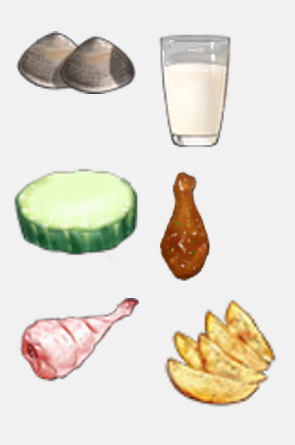 精选食材写实手绘食物免抠素材素材