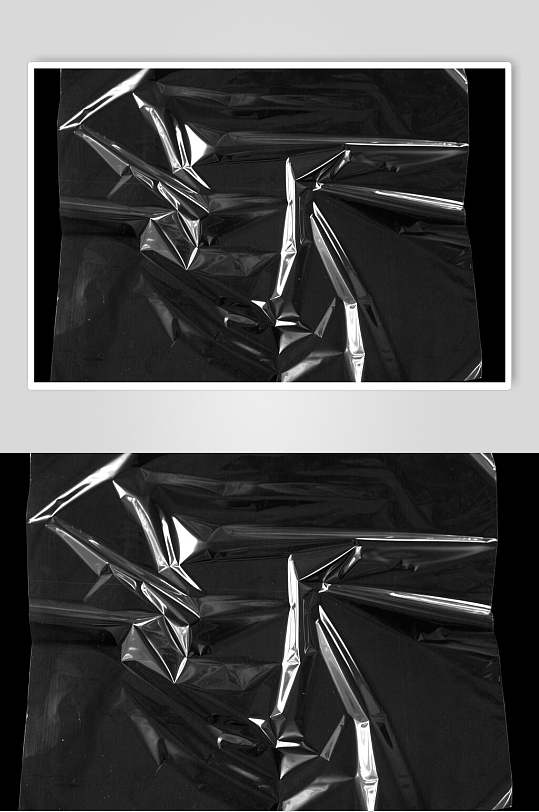 塑料薄膜黑白折叠图片